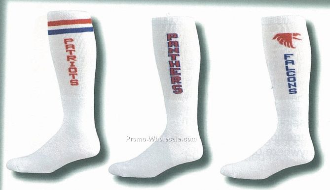 Custom Over The Calf, Tube, Or Heel & Toe Socks (10-13 Large)