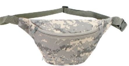 Digital Camo One Zipper Fanny Pack