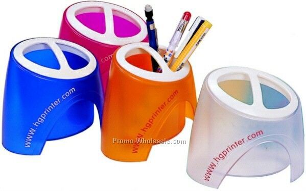 Double Compartment Pen / Pencil Holder