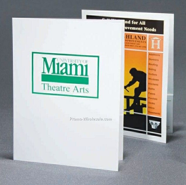 Easy Savings Style A 9"x12" Standard Pocket Folder (Ink-2 Color)