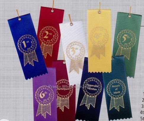 Economy Stock Ribbon (Card & String) - 4th Place
