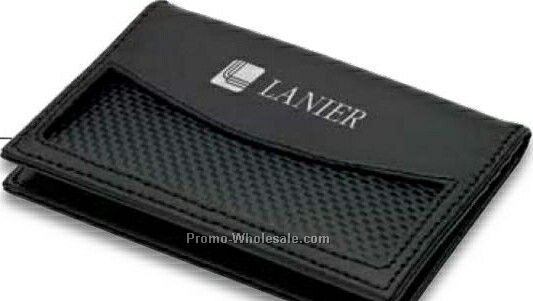 Essentials Taman Leather Business Card Case 4-1/4"x3"x3/8"