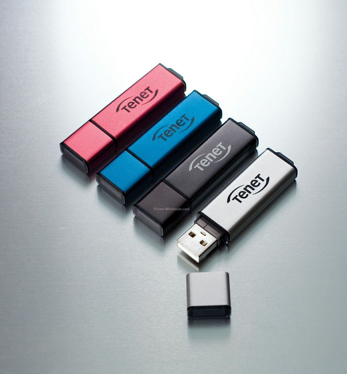 Flash Drive W/ Anodized Matte Metal Casing