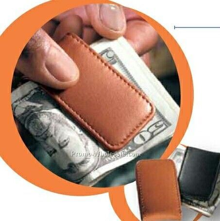 Florentine Napa Leather Magnetic Money Clip