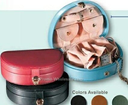 Florentine Napa Leather Mini Jewelry Box (3-3/4"x5-1/4"x1-5/8")