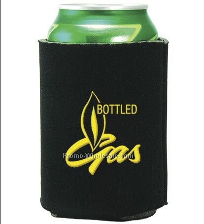 Folding Foam Can Cooler - 1 Side Screen Print