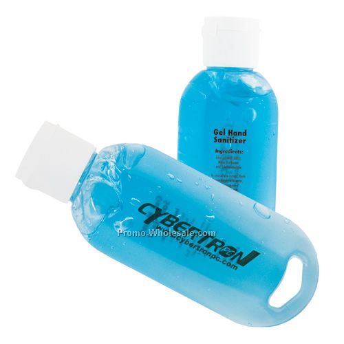 Gel Hand Sanitizer With Blue Tint - 2 Oz. Tottle