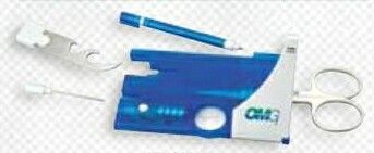 Giftcor Blue 10-in-1 Sim Holder Tool Card 3-1/2"x2-1/4"