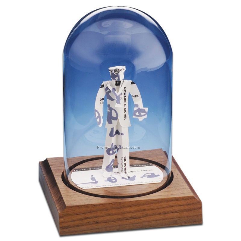 Glass Dome Business Card Sculpture - Doctor