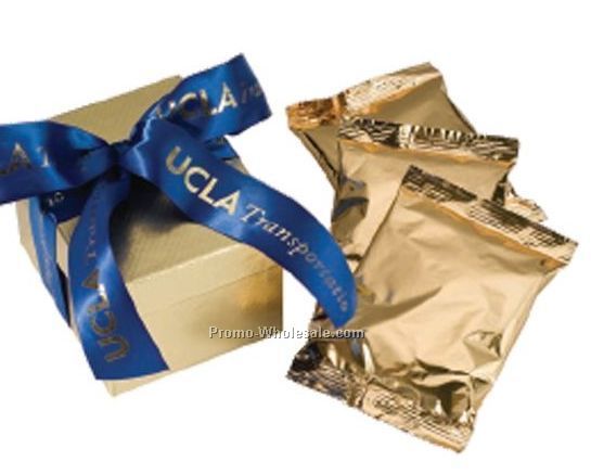 Good Morning Gift Box With 5 Coffee Packet & Custom Ribbon (3 Day Ship)