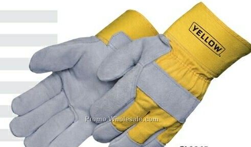 Gray Select Split Cowhide Work Gloves