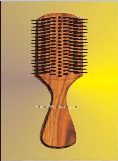 Hair Brush Badge W/ Metal Pin (2-1/8"x3-1/8")