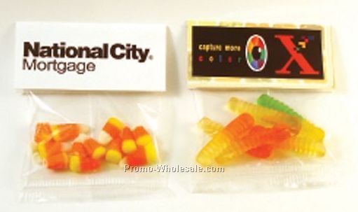 Header Card Packs Clear Cello Bag W/ 1 Oz. Lemon Heads