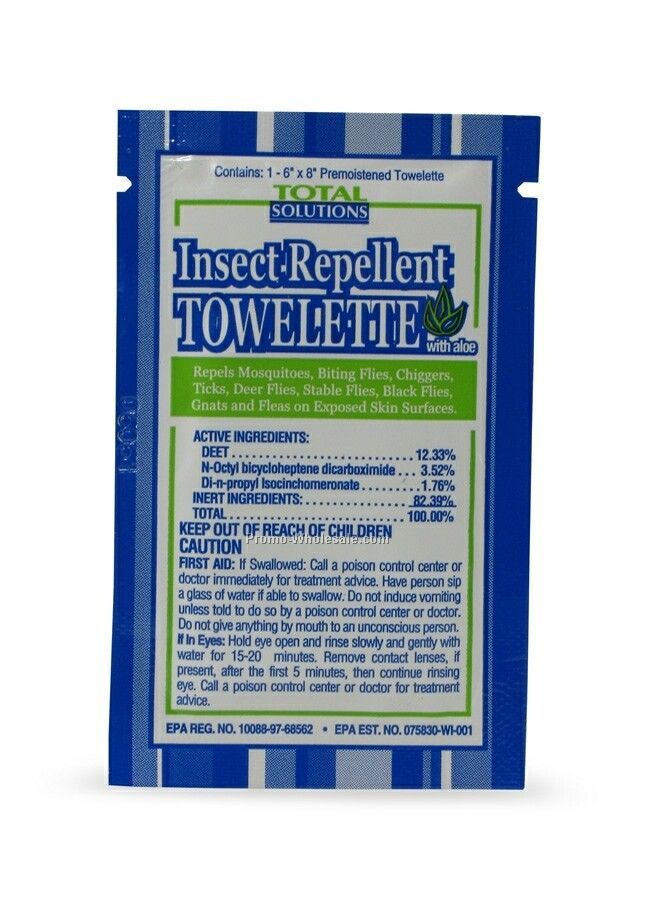 Insect Repellent Towelettes W/ Deet