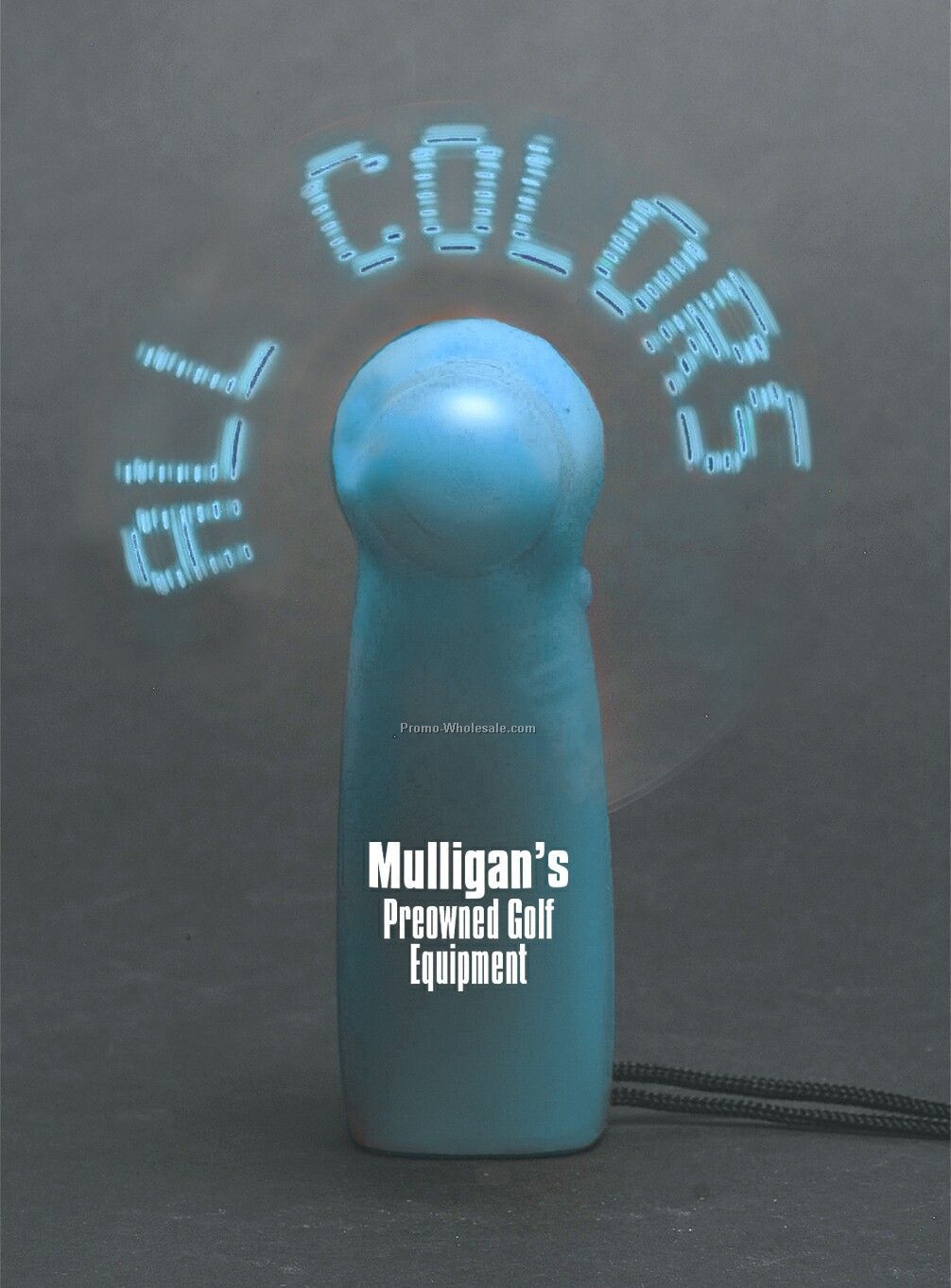 Instant Logo Fan - Blue W/ Blue LED