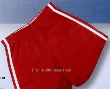 Ladies 2 Stripe V-notch Short (Young) (Ys-yl)