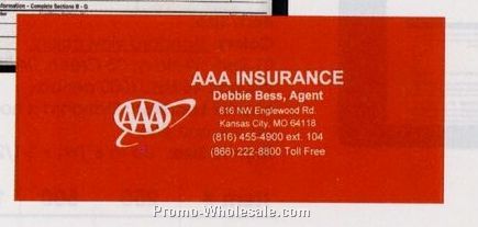 Large Insurance Card Holder (9-1/4"x4")