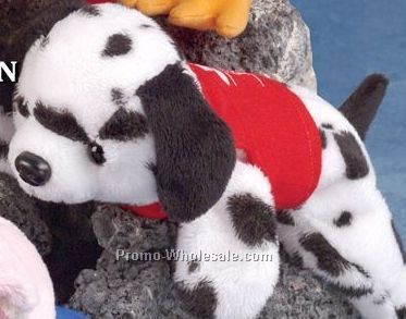 Laying Bean Bag Dalmatian Dog (8")