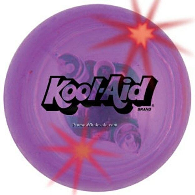 Light Up Bounce Ball (Red Led) - Purple
