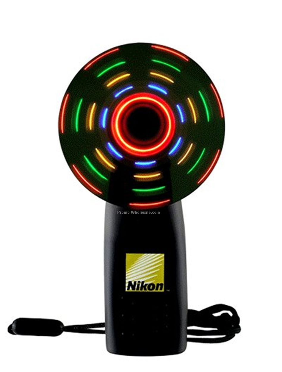 Light Up Fan - Black - Multi Led's