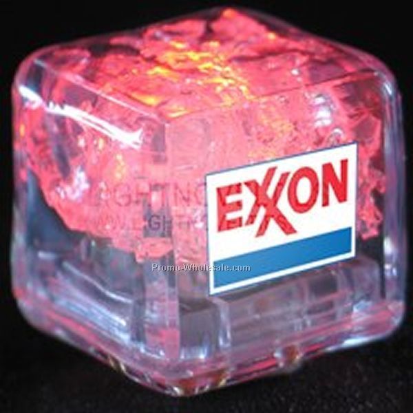 Liquid Light Up Cube W/ Red LED