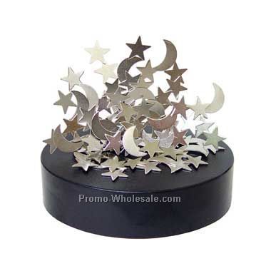 Magnetic Sculptures - Moon & Stars