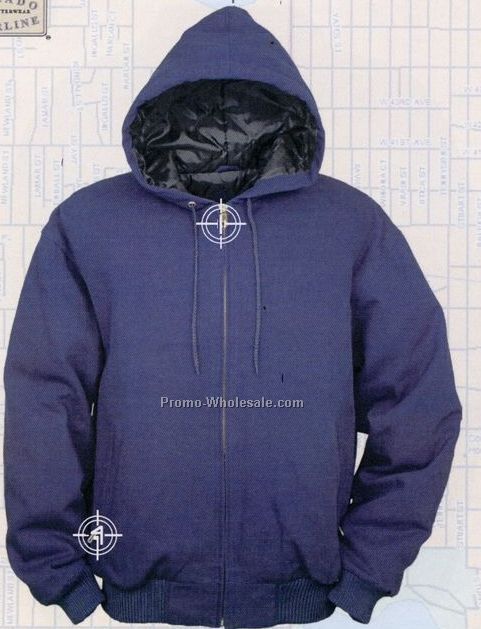Men's Cimmaron Hooded 12 Oz. Cotton Duck Quilted Jacket (Xs-xl)