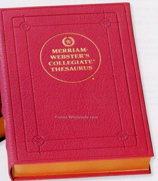 Merriam-webster's Collegiate Thesaurus W/ Premium Leather Cover