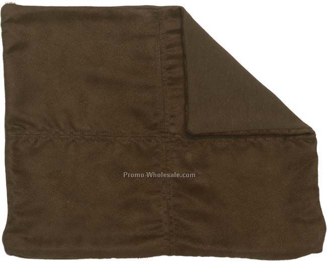 Micro Suede Decor Pillow - Dark Brown