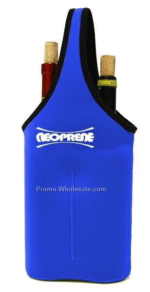 Neoprene Double Bottle Sleeve - Royal Blue (8"x17"x3")