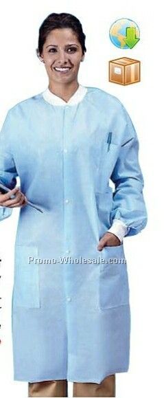 Non-woven Lab Coat (M-3xl) (Blank)