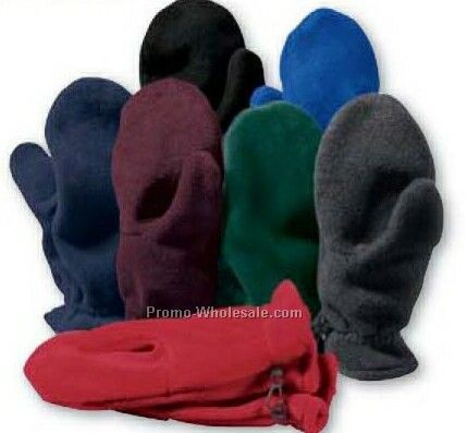 North End Polyester Fleece Mittens (1 Size)