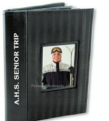 Nylon Photo Album W/ Cameo Cover (Holds 4"x6" Photos)