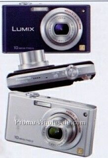 Panasonic Blue Lumix 10.1 Megapixel Compact Digital Camera W/ 4x Zoom