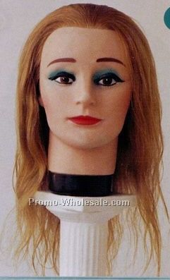Patty Economy Long Hair Mannequin-18" Blonde Human Hair/ Light Face