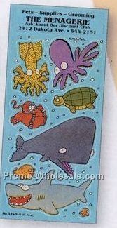 Peel-n-play Charlie Stickers With Ocean Animals