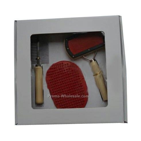 Pet Brush And Comb Set