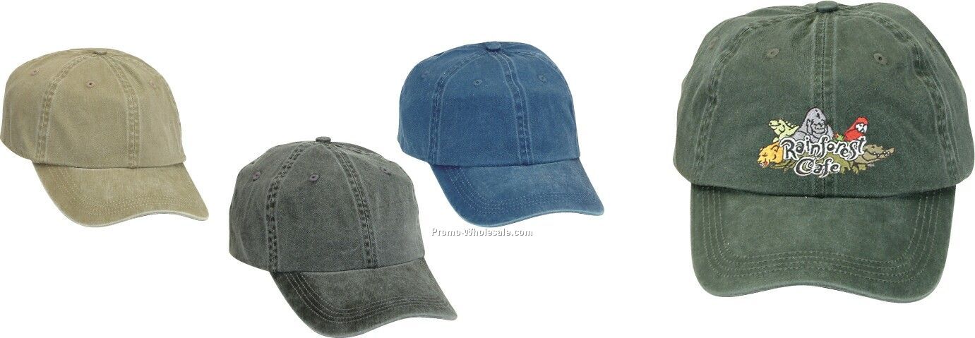 Pigment-dyed Washed Cotton Cap