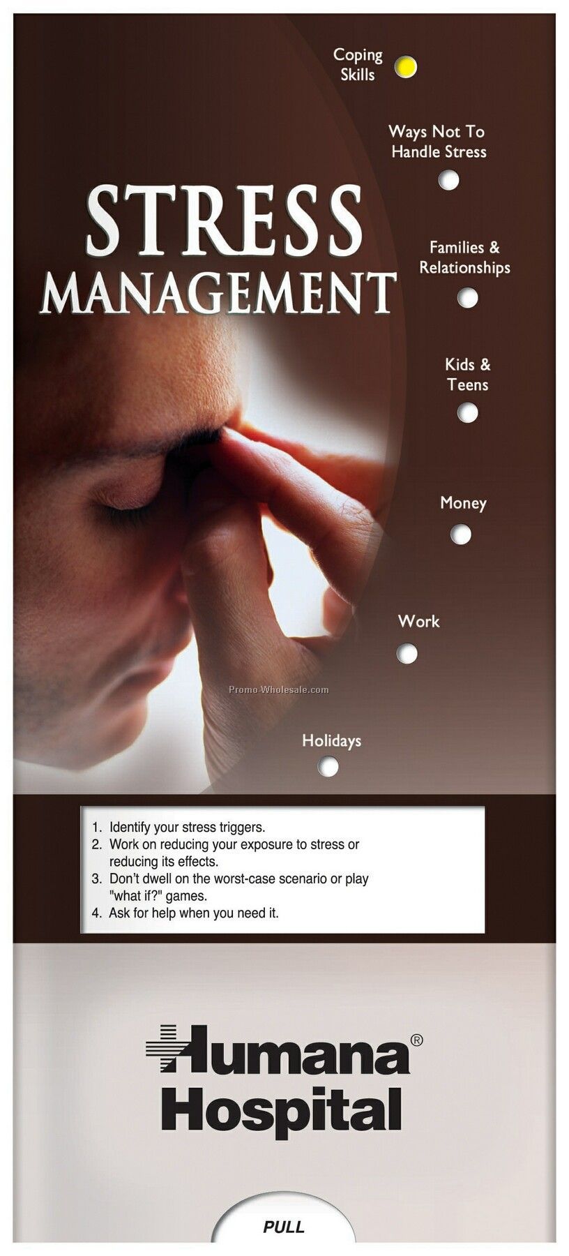 Pillowline Stress Management Pocket Slider Chart