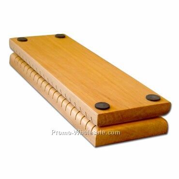 Pine Wooden Nametag Organizer - Folding