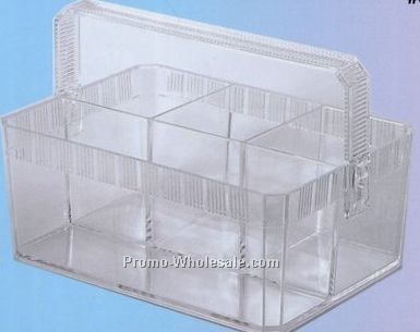 Plastic 4-compartment Buffet Caddy With Handle