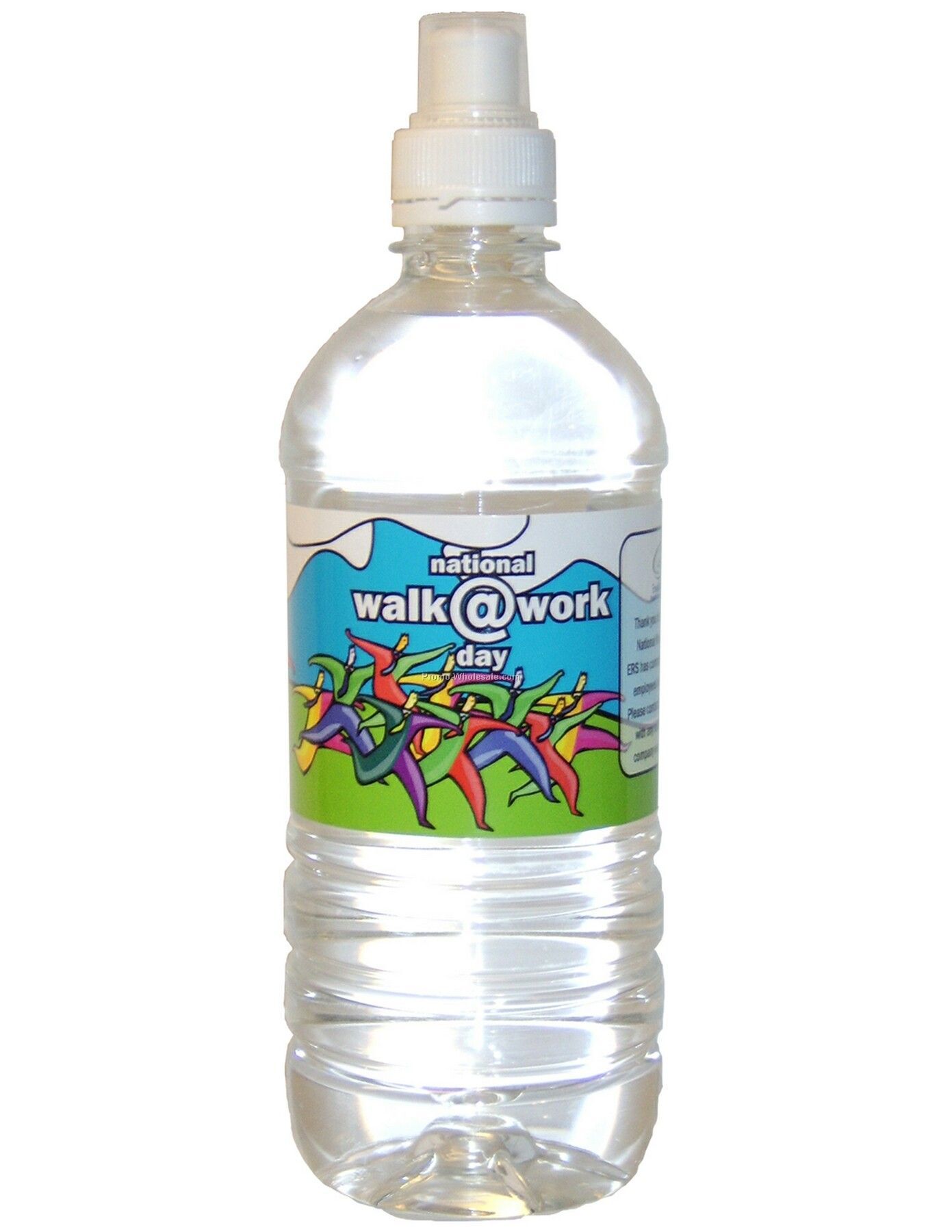 Private Labeled Bottled Water - 20 Oz. Sports Cap
