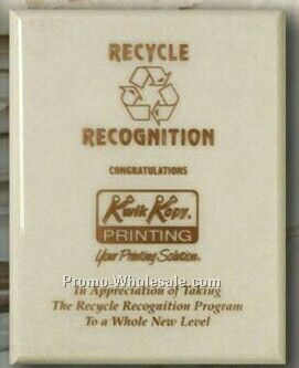 Recycled Copy Paper Cream Laser Plaque (9"x12")