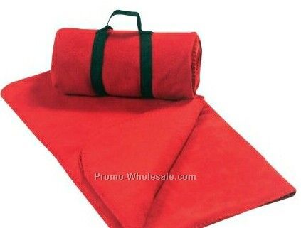 Red Fleece Throw Blanket (Standard Service)