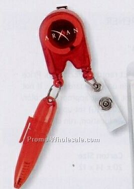 Retractable Pen Badge Holder (3 Day Shipping)