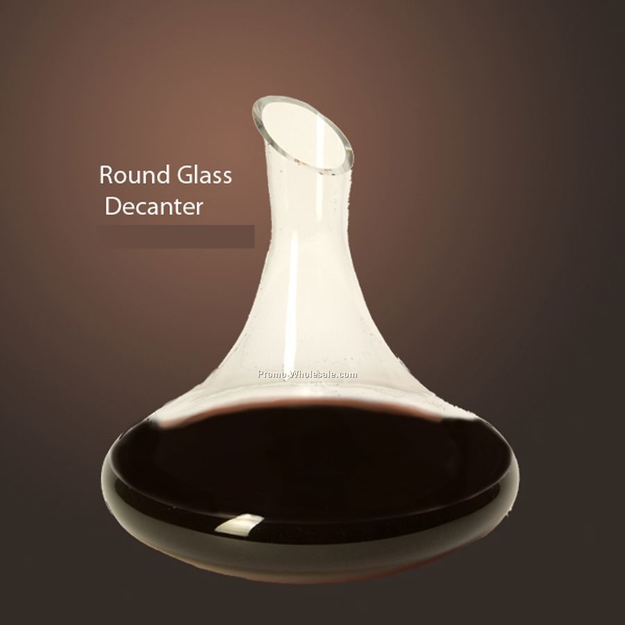 Round Glass Wine Decanter