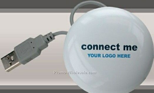 Round Illuminated 64 Mb Website Button W/ Cord