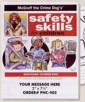 Safety Skills Stock Design Safety Theme Coloring Book (8-1/2"x11")