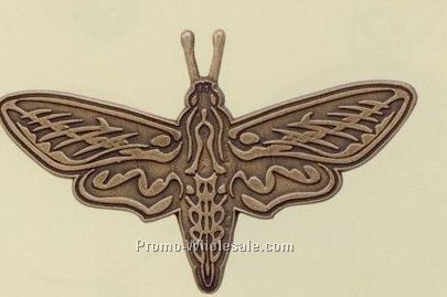 Satin Antique Bronze Lost Wax Cast Up To 3/4" Emblem