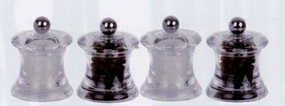 Set Of 4 Mini Salt & Pepper Mills